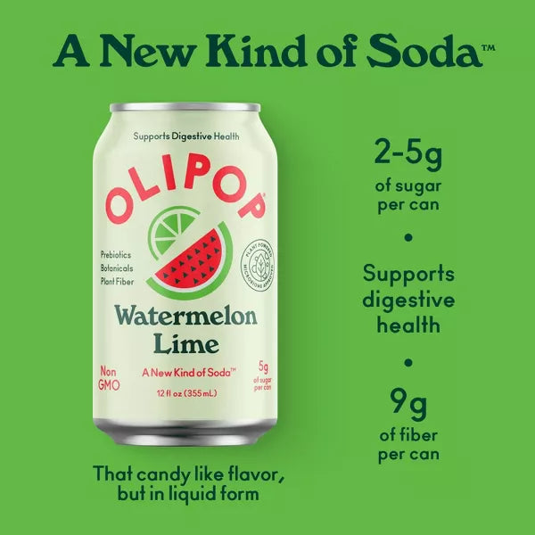 Olipop Watermelon Lime